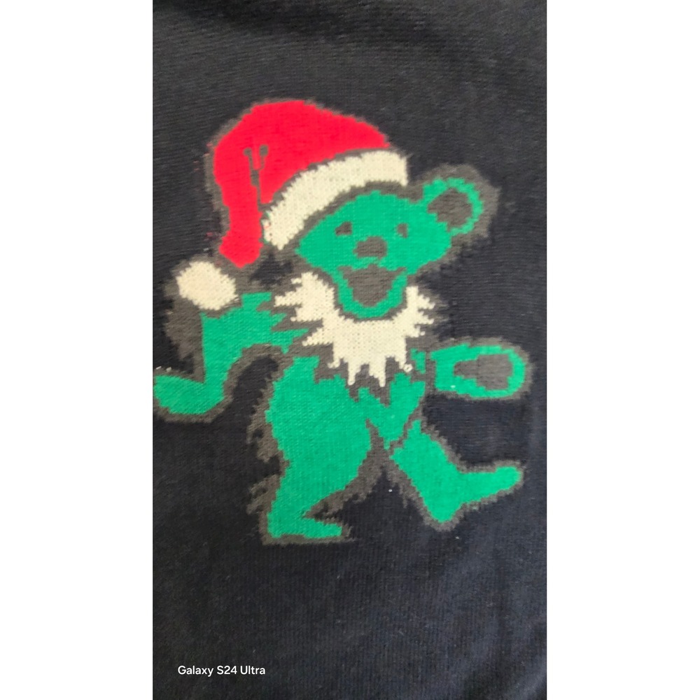 Lucky Brand Grateful Dead Dancing Bear Sweater L NWOT Christmas Graphic Knit